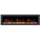 Litedeer Homes 78" Latitude II Push-In Contemporary Smart Linear Vent-Free Built-In Electric Fireplace ZEF78V