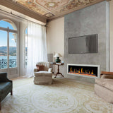 Litedeer Homes Gloria II 48" White Smart App Control Multi Flame Wall Mount Electric Fireplace ZEF48XW