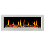 Litedeer Homes Gloria II 48" White Smart App Control Multi Flame Wall Mount Electric Fireplace ZEF48XW