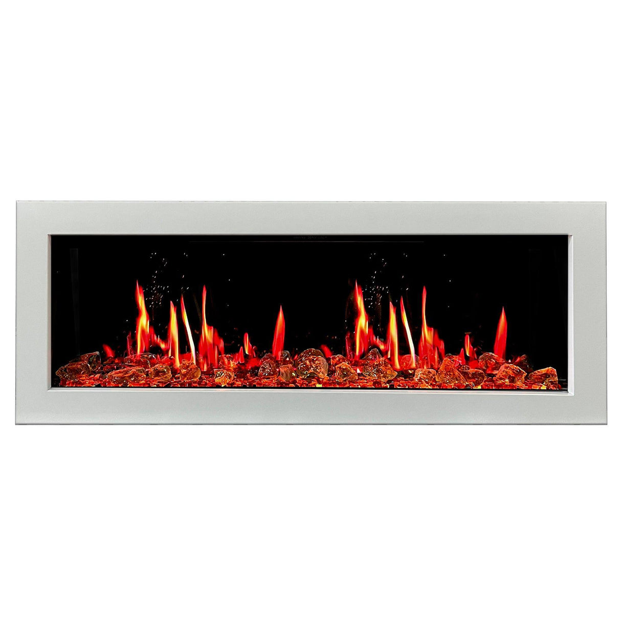 Litedeer Homes Gloria II 48" Smart Wall Mounted Electric Fireplace with App 5 Unique Flame ZEF48XAW