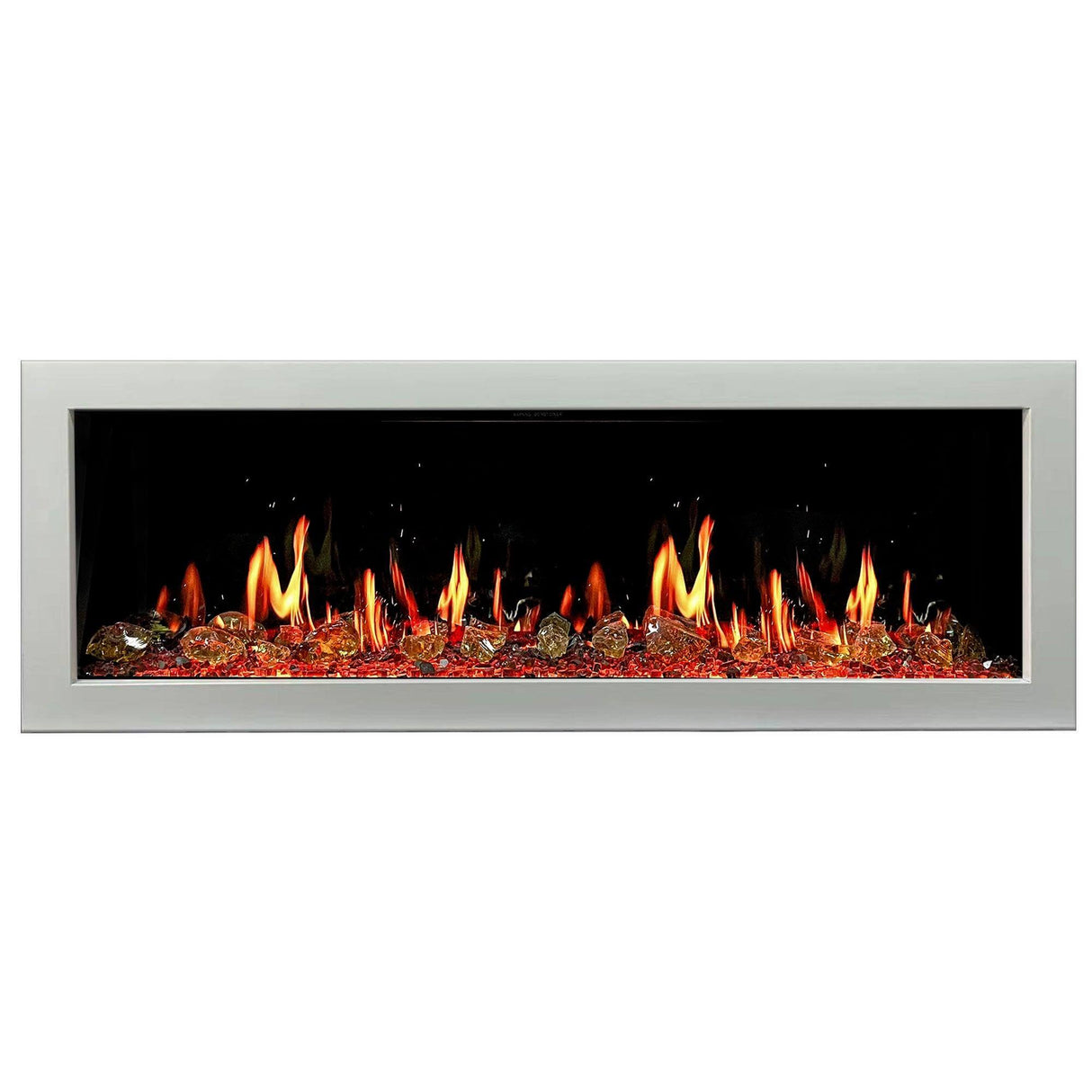 Litedeer Homes Gloria II 48" Smart Wall Mounted Electric Fireplace with App 5 Unique Flame ZEF48XAW