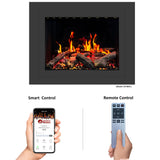 Litedeer Homes LiteStar 35" Smart App Multi-Flame Style Electric Fireplace Insert ZEF35X