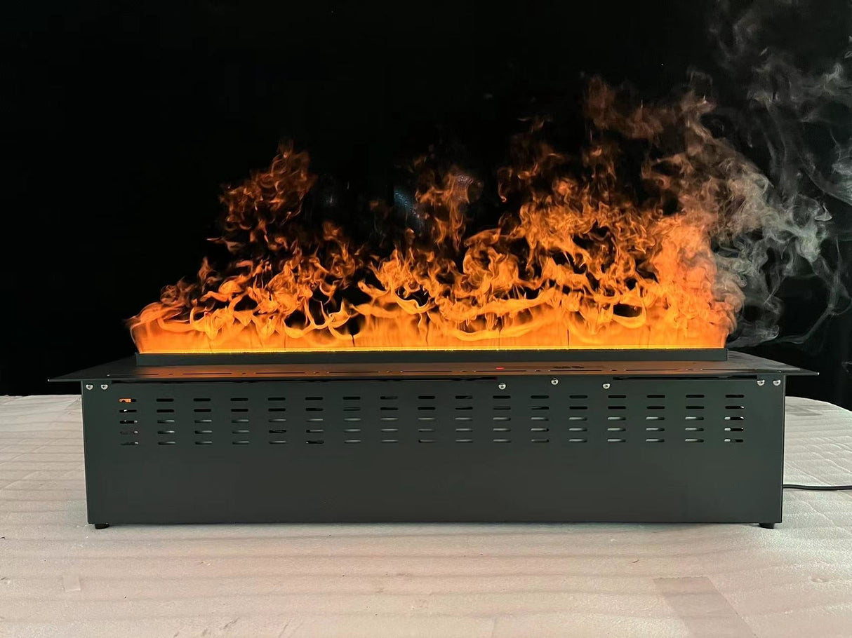 Litedeer Homes Mercury 40" Black Smart Control Water Vapor Electric Fireplace Cassette VEW40