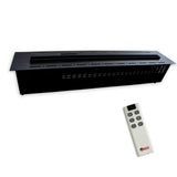 Litedeer Homes Mercury 60" Black Smart Control Water Vapor Electric Fireplace Cassette VEW60