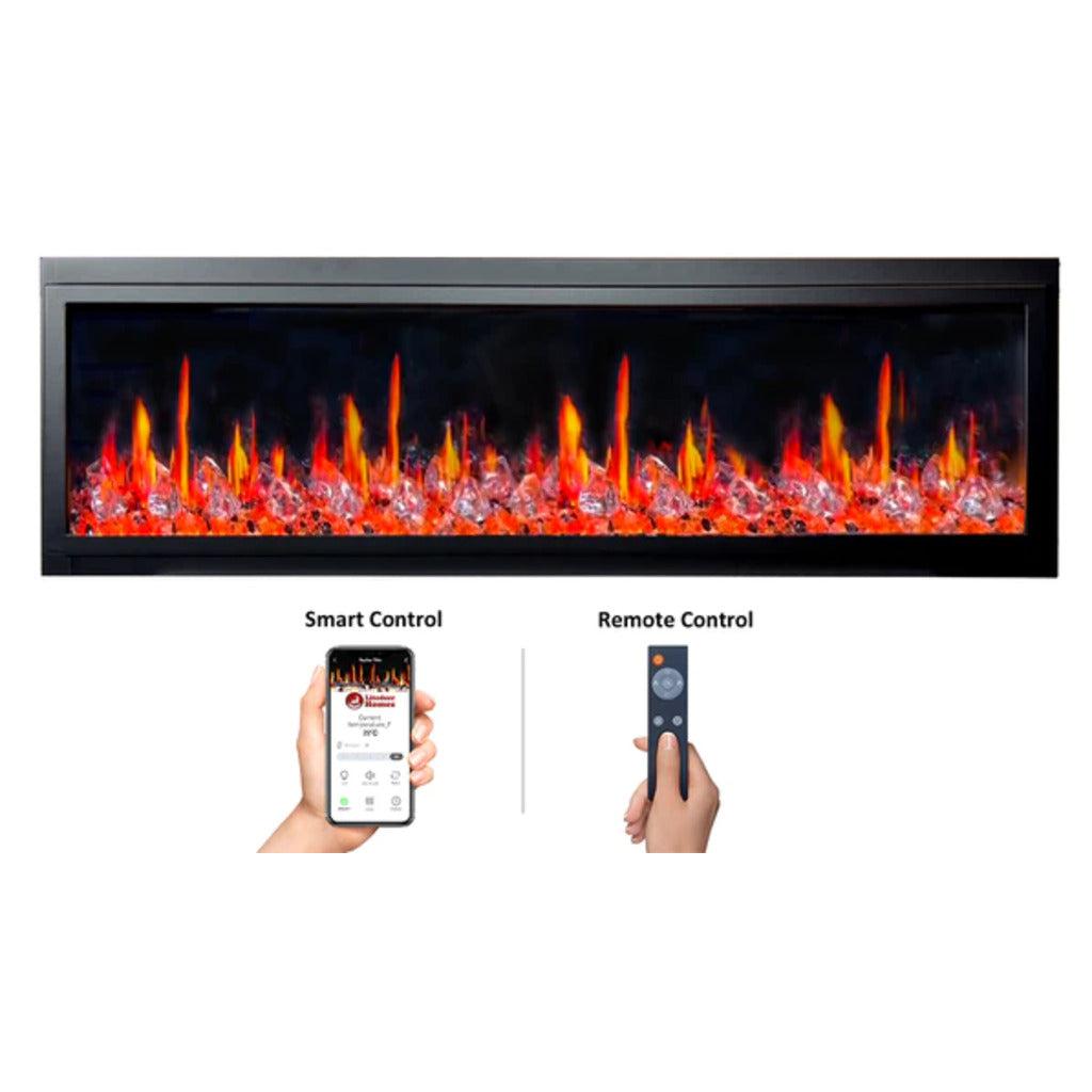 Litedeer Homes Latitude 45″ Smart Ultra‑Slim Built‑In Electric Fireplace ZEF45XC