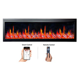 Litedeer Homes Latitude 45″ Smart Ultra‑Slim Built‑In Electric Fireplace ZEF45XC