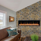 Litedeer Homes Latitude 65″ Smart Ultra‑Slim Built‑In Electric Fireplace ZEF65XC