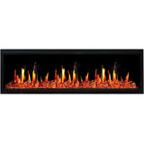 Litedeer Homes Latitude 65" Smart Built-in Electric Fireplace with Reflective Amber Glass ZEF65XA