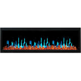 Litedeer Homes Latitude 65" Smart Built-in Electric Fireplace with Reflective Amber Glass ZEF65XA