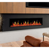 Litedeer Homes Latitude 65" Smart Built-in Electric Fireplace with Reflective Amber Glass ZEF65XA