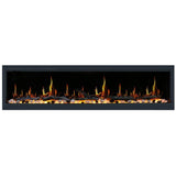 Litedeer Homes Latitude 75" Smart Linear WiFi Enabled Vent-Free Built-In Electric Fireplace With Driftwood Log & River Rock ZEF75V