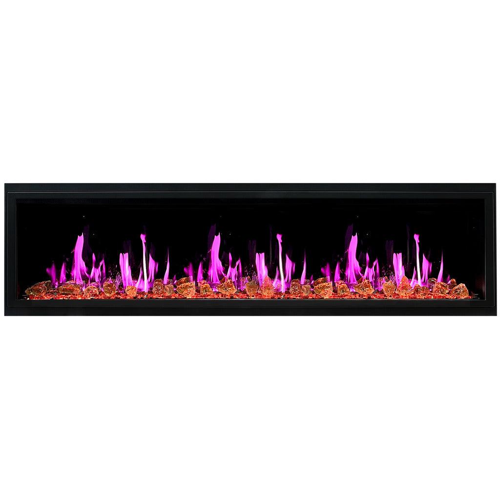Litedeer Homes Latitude 75″ Smart Built‑In Electric Fireplace ZEF75VA