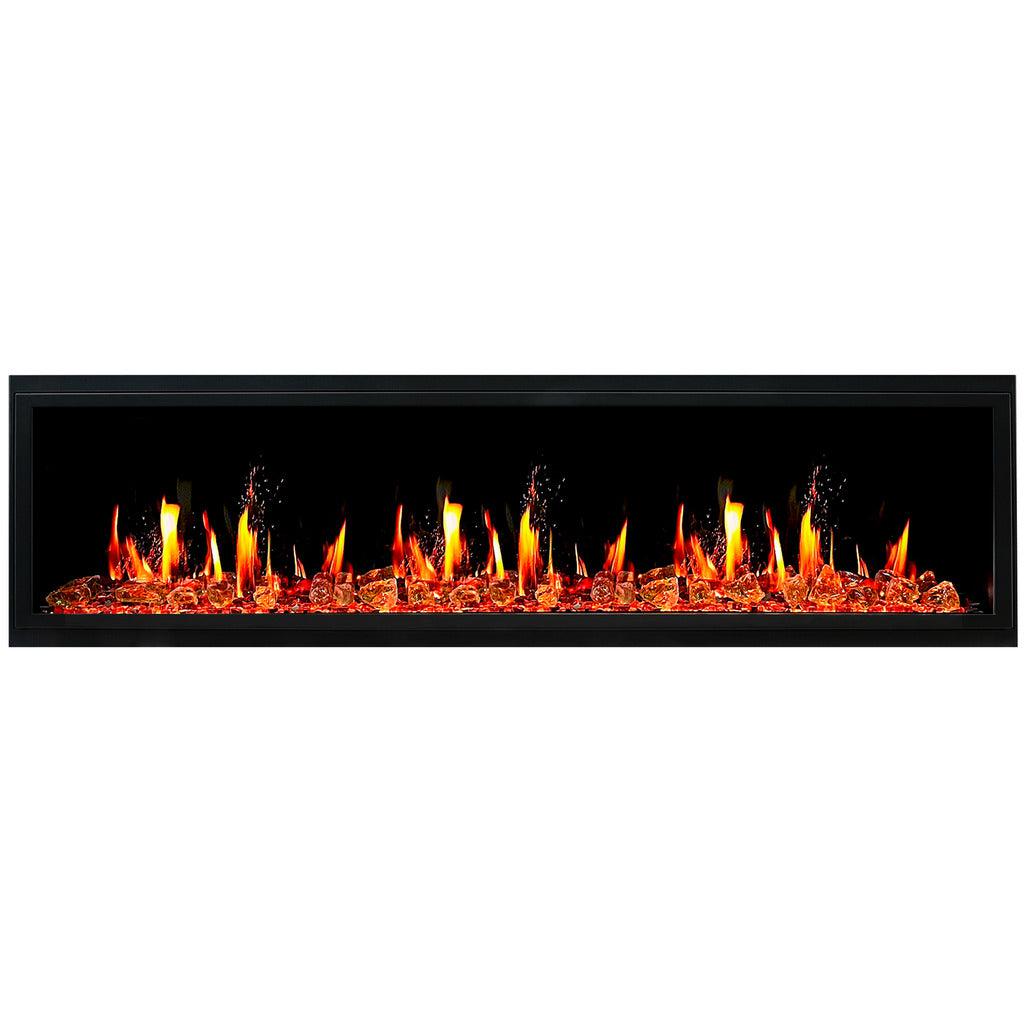 Litedeer Homes Latitude 75″ Smart Built‑In Electric Fireplace ZEF75VA