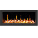 Litedeer Homes Latitude II 48 inch Wall Mounted Smart Electric Fireplace with APP 3-inch Trim Multi-flame Style ZEF48XC