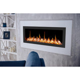 Litedeer Homes Latitude II 48 inch Wall Mounted Smart Electric Fireplace with APP 3-inch Trim Multi-flame Style ZEF48XC