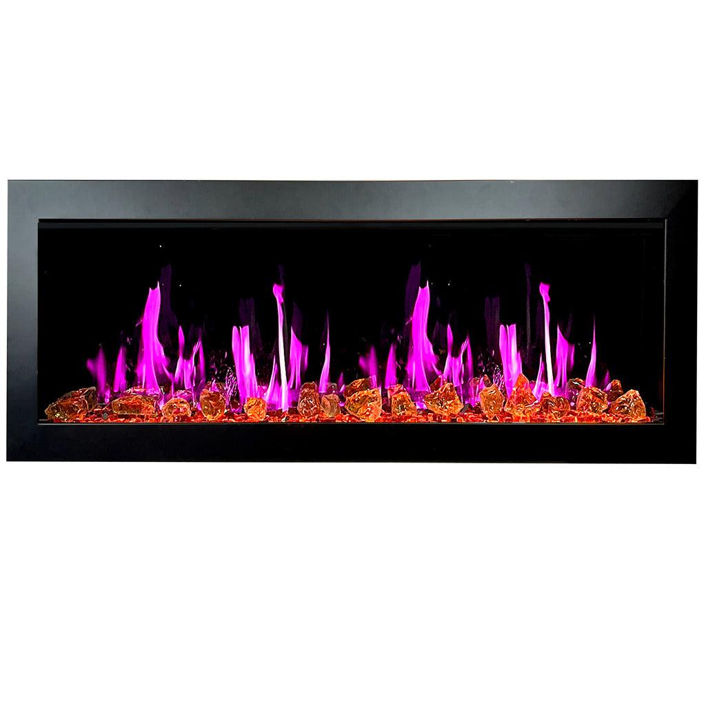 Litedeer Homes Latitude II 48" Smart Wall-Mounted Electric Fireplace with App Control & Crackling Sounds ZEF48XA