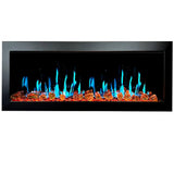 Litedeer Homes Latitude II 48" Smart Wall-Mounted Electric Fireplace with App Control & Crackling Sounds ZEF48XA