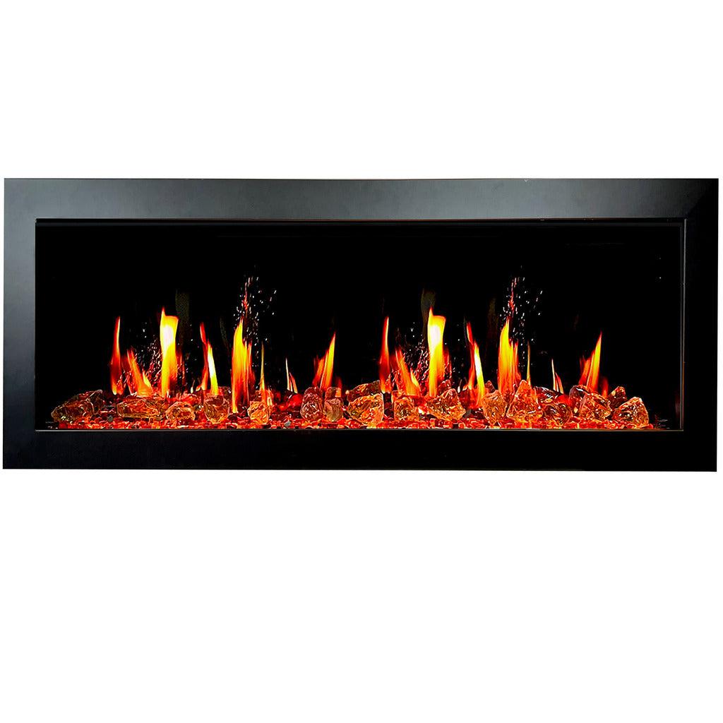Litedeer Homes Latitude II 48" Smart Wall-Mounted Electric Fireplace with App Control & Crackling Sounds ZEF48XA