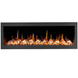 Litedeer Homes Latitude II 58" Wall Mount Smart Electric Fireplace with app Diamond-like Crystal ZEF58VC