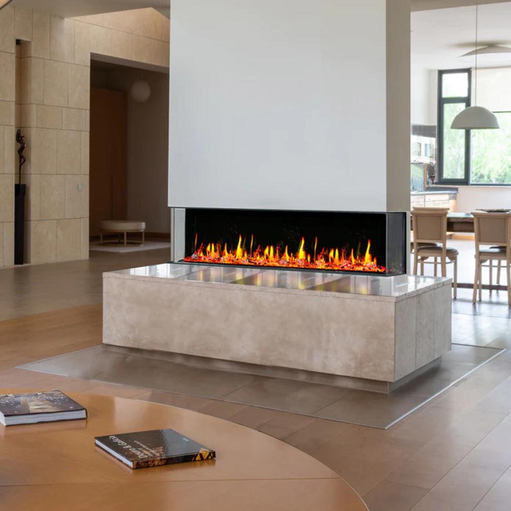 Litedeer Homes Warmcastle 50" 3-Sided Vent-Free Smart WiFi-Enabled Electric Fireplace ZEF50T