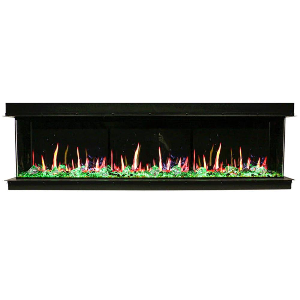 Litedeer Warmcastle 60" 3-Sided Vent-Free Smart WiFi-Enabled Electric Fireplace ZEF60T