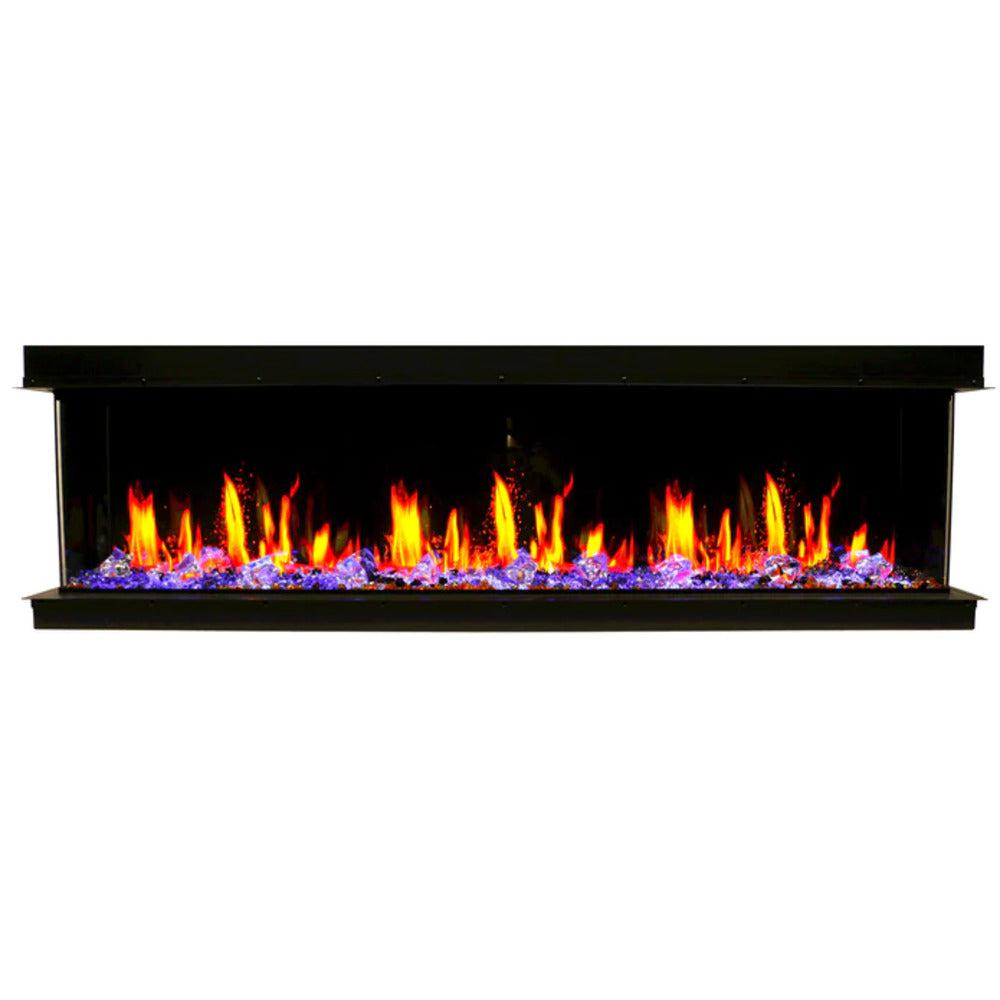 Litedeer Warmcastle 60" 3-Sided Vent-Free Smart WiFi-Enabled Electric Fireplace ZEF60T
