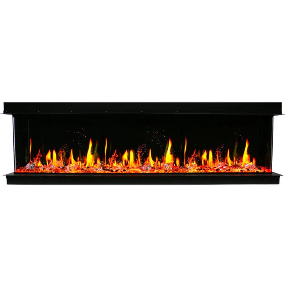 Litedeer Warmcastle 60" 3-Sided Vent-Free Smart WiFi-Enabled Electric Fireplace ZEF60T