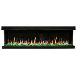 Litedeer Homes Warmcastle 72" 3-Sided Vent-Free Smart WiFi-Enabled Electric Fireplace ZEF72T