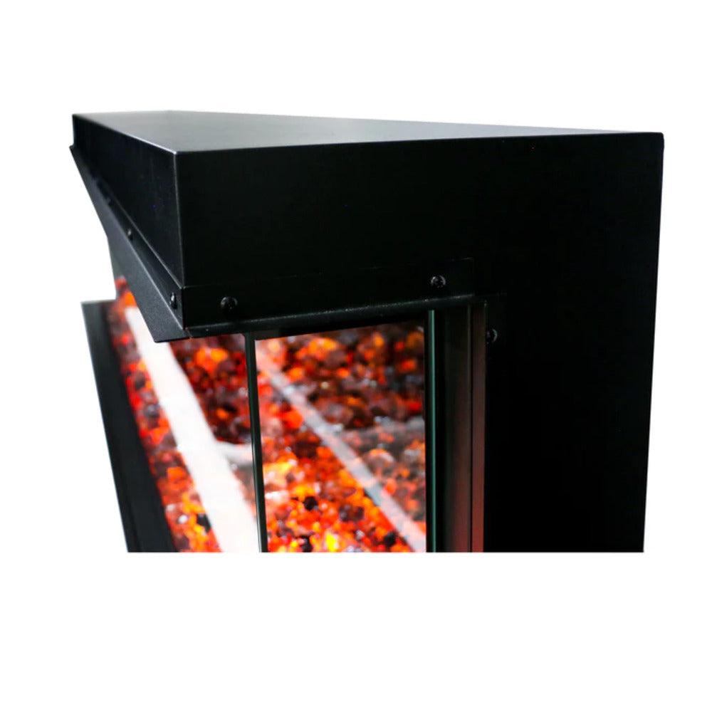 Litedeer Homes Warmcastle 72" 3-Sided Vent-Free Smart WiFi-Enabled Electric Fireplace ZEF72T