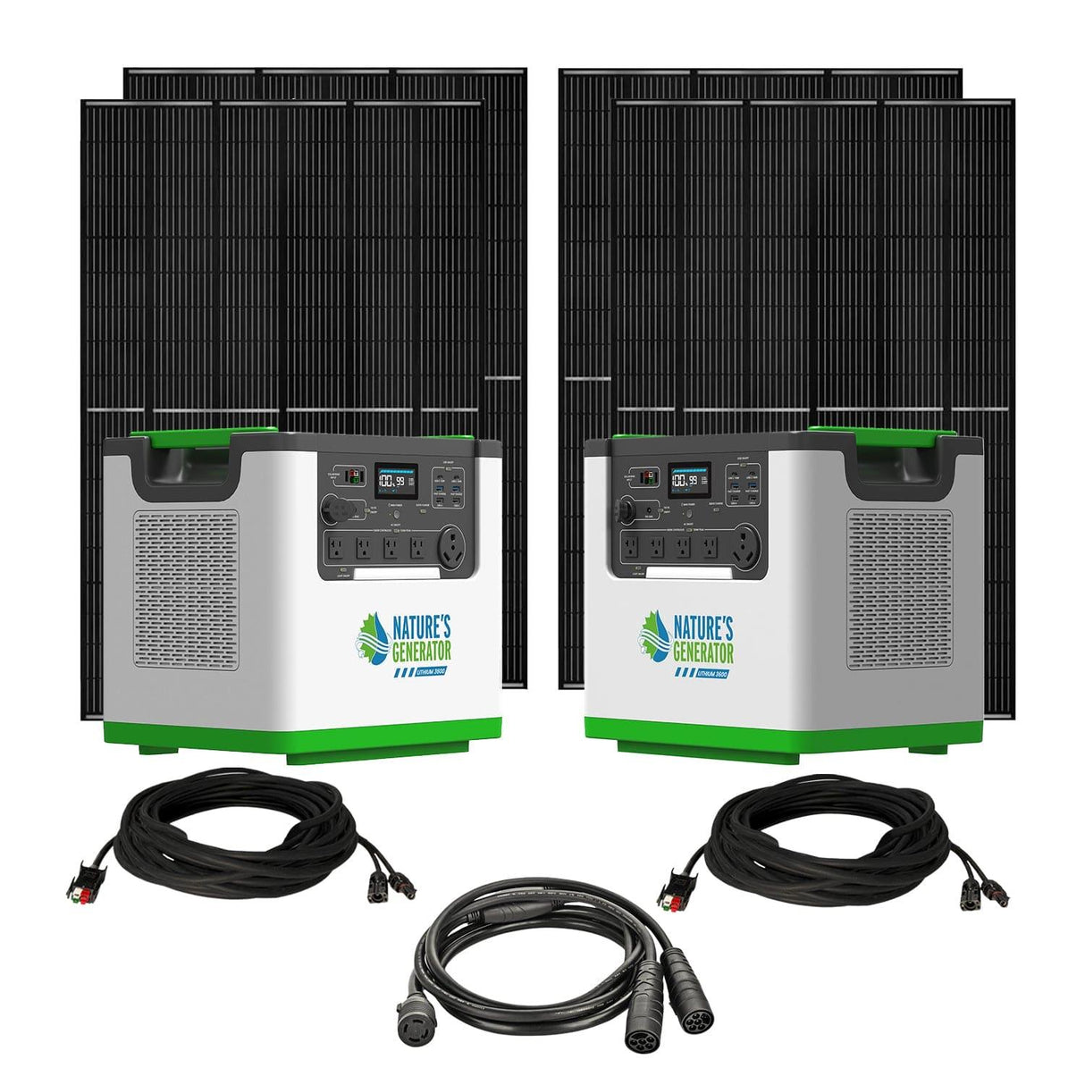Nature’s Generator Lithium 3600 Solar Generator – 3600W / 3072Wh Power Station
