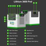 Nature’s Generator Lithium 3600 Power Station – 3600W / 3072Wh Portable Generator