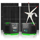 Lithium 6000 with 2x 410W Rigid Panel and Wind Turbine