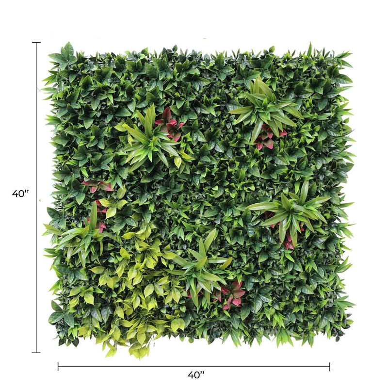 Designer Plants USA Luxury Green Meadows Artificial Vertical Garden 40x40 Commercial Grade