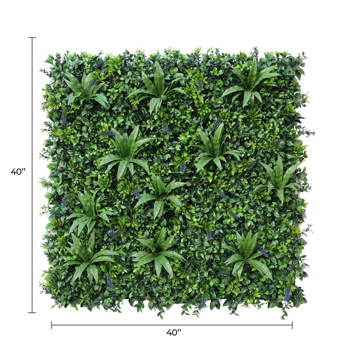 Designer Plants USA Luxury Lavender Fields Artificial Green Wall 40 x 40 Commercial Grade