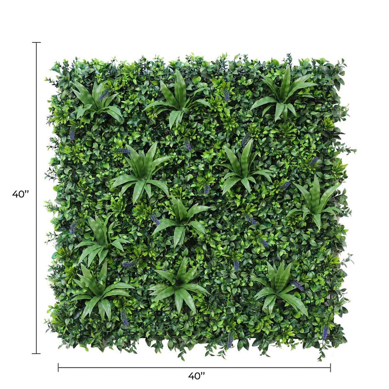 Designer Plants USA Luxury Lavender Fields Artificial Green Wall 40 x 40 Commercial Grade