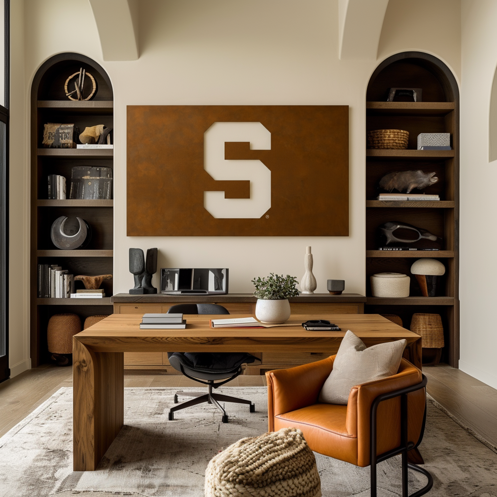 The Super S - Metal Wall Art - Landscape Umber