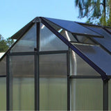 Riverstone MONT Mojave 8 ft Wide Aluminum Finish Solar Greenhouse Kit with 8 mm Twin-Wall Polycarbonate