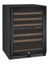 Allavino FlexCount Series 56 Bottle Dual Zone Built-In Wine Cooler Refrigerator with Black Door Right Hinge VSWR56-2BR20