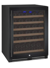 Allavino FlexCount Series 56 Bottle Single Zone Built-In Wine Refrigerator with Black Door Right Hinge VSWR56-1BR20