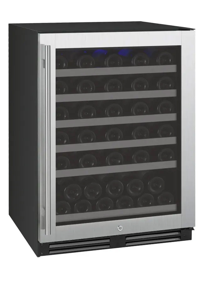 Allavino FlexCount Series 56 Bottle Single Zone Undercounter Wine Refrigerator with Stainless Steel Door Right Hinge VSWR56-1SR20
