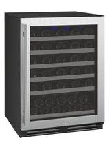 Allavino FlexCount Series 56 Bottle Single Zone Undercounter Wine Refrigerator with Stainless Steel Door Right Hinge VSWR56-1SR20