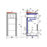 MBTEK UNI 40 Wood Boiler 130K BTU