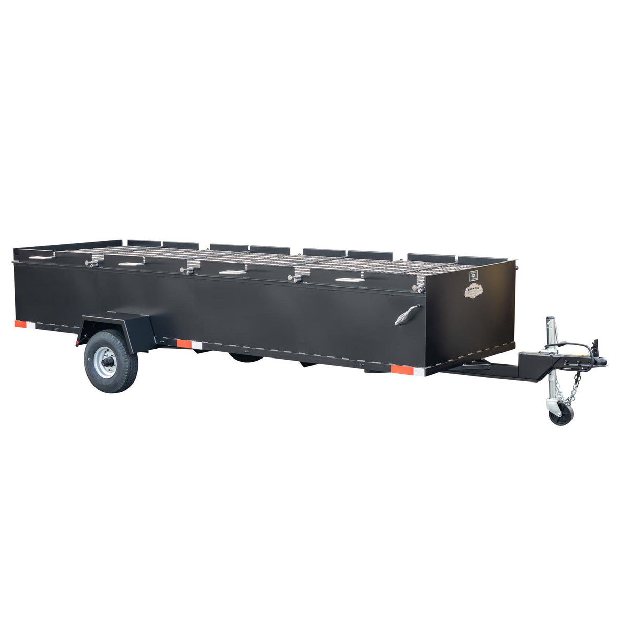 Meadow Creek BBQ144 4-Pit Chicken Cooker Trailer with Rotating Grates