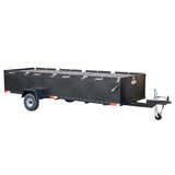 Meadow Creek BBQ144 4-Pit Chicken Cooker Trailer with Rotating Grates