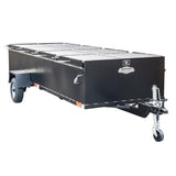 Meadow Creek BBQ144 4-Pit Chicken Cooker Trailer with Rotating Grates