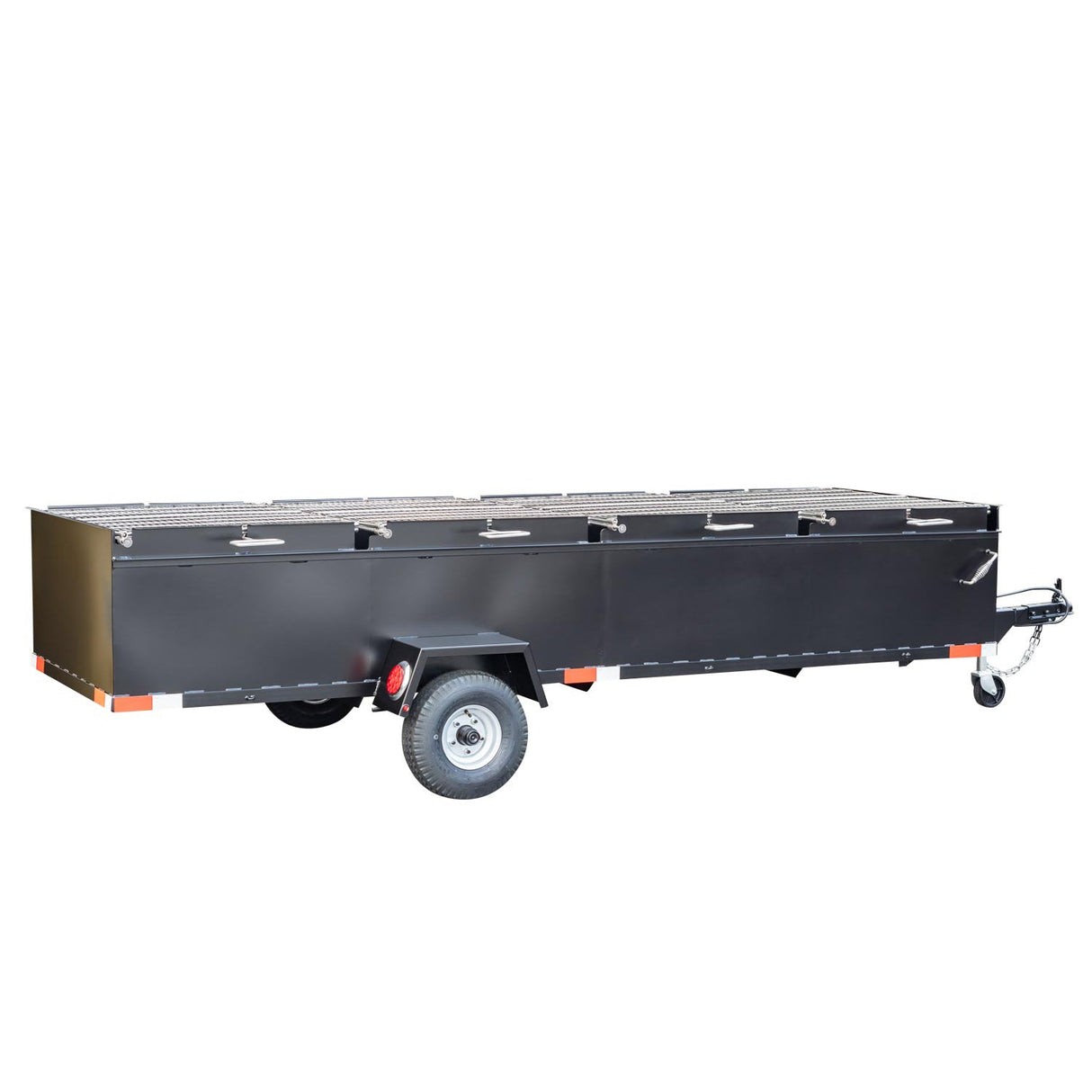 Meadow Creek BBQ144 4-Pit Chicken Cooker Trailer with Rotating Grates