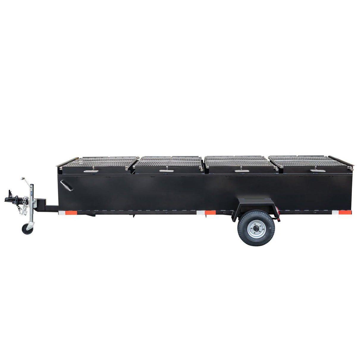 Meadow Creek BBQ144 4-Pit Chicken Cooker Trailer with Rotating Grates