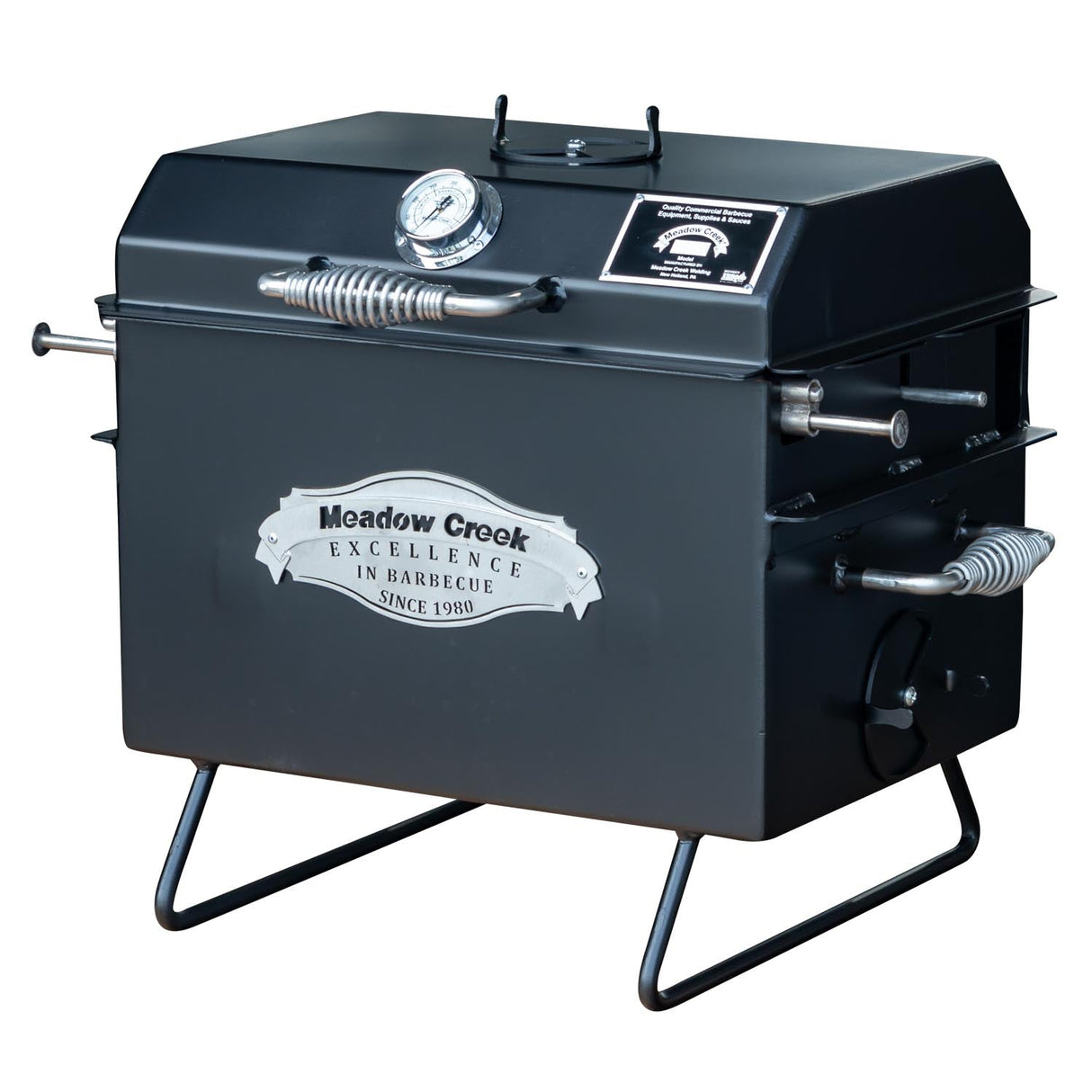 Meadow Creek BBQ18 Charcoal Grill Chicken Cooker with Rotating Grates