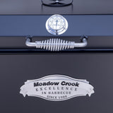 Meadow Creek BBQ26S Charcoal Grill Chicken Cooker with Rotating Grates and Free Standing Legs