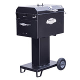 Meadow Creek BBQ26S Charcoal Grill Chicken Cooker with Rotating Grates and Free Standing Legs